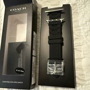 Coach Black Watch Band for Apple Watch